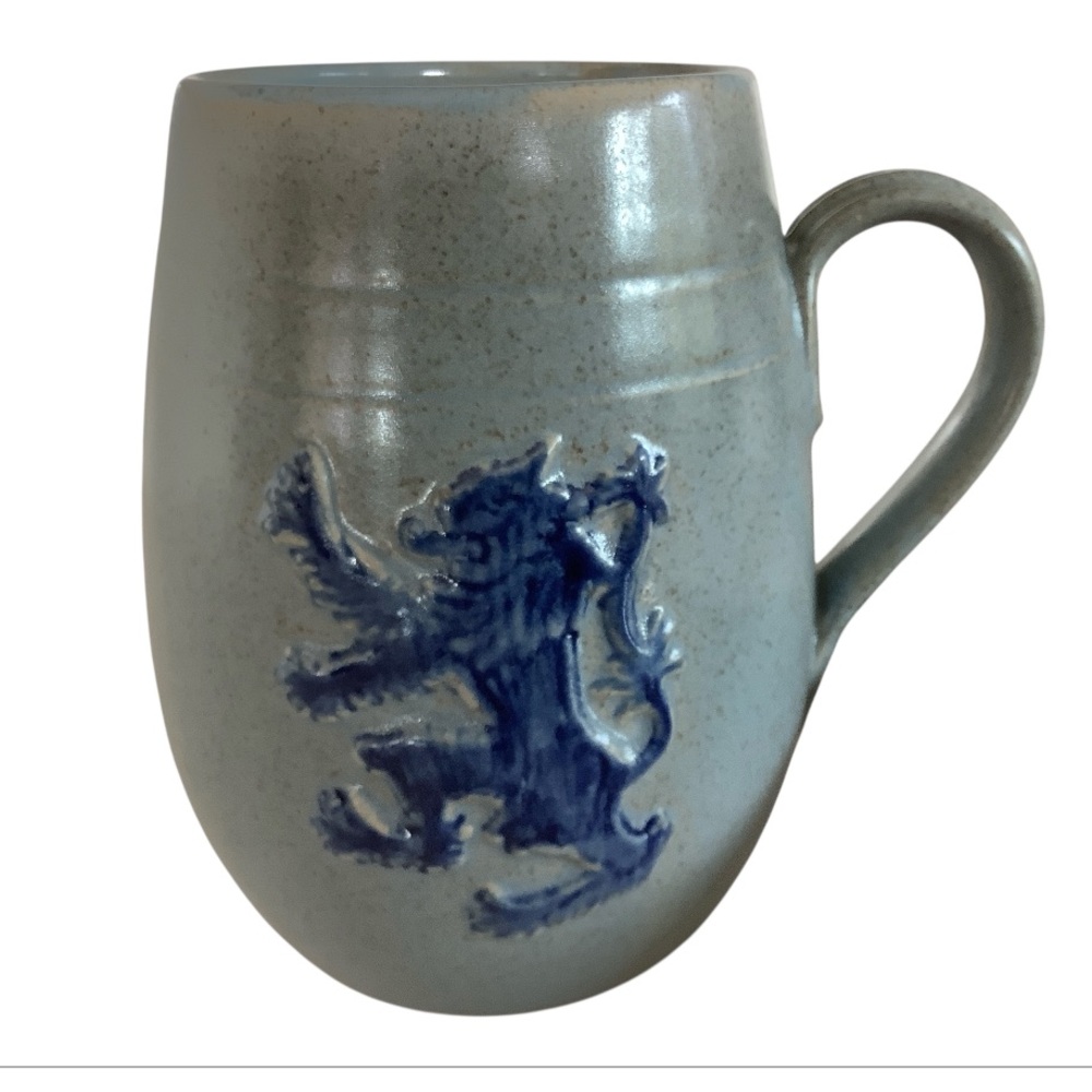 Buchan Portobello Scotland Cobalt Blue Scottish Lion Rampart Tankard Signed Mug - Picture 2 of 7